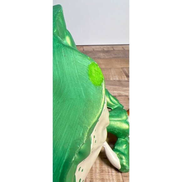 Vintage 1960 Hand-Painted Ceramic Southern Belle Figurine In Green & White Dress - Picture 5 of 6